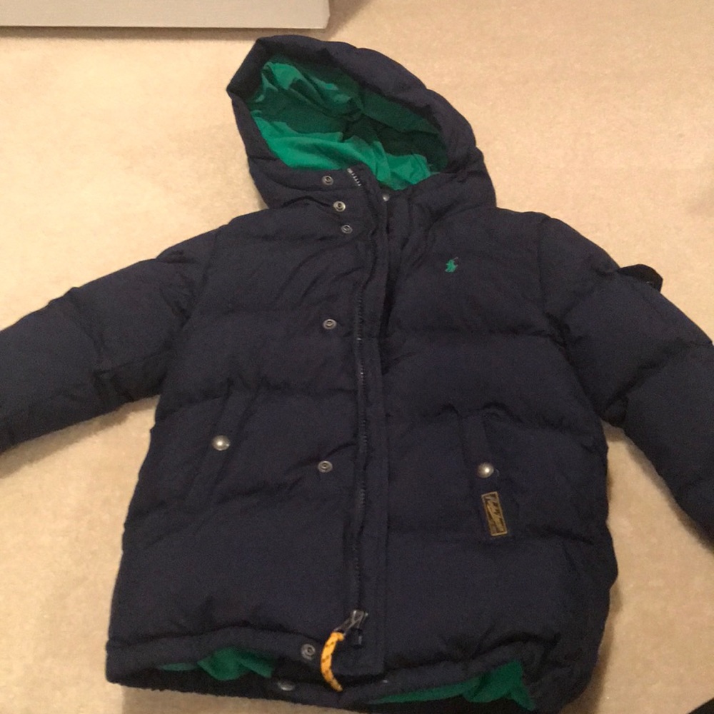 Boys Navy Ralph Lauren Coat